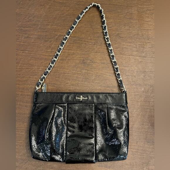 Cole Haan Black Patent Leather Bag Chain Strap - Picture 1 of 7